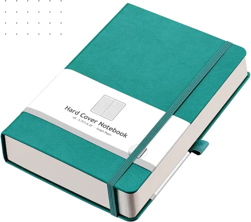 Vista 27 de AHGXG Cuaderno de papel cuadriculado - Cuaderno de papel de cuadrícula tamaño A4 grande 8.5''×11'', 320 páginas de diario grueso, papel cuadriculado