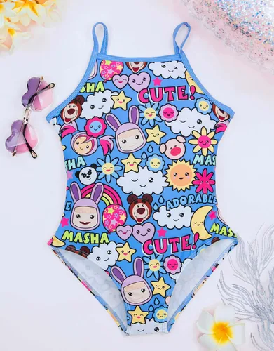Vista 2 de Masha and the Bear Traje de baño de una pieza para niñas