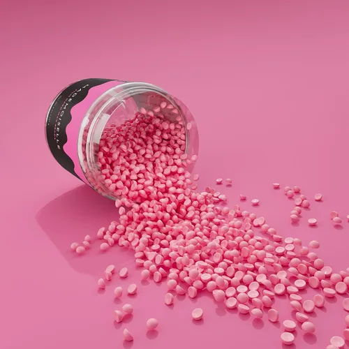 Vista 9 de Miss Cire Cuentas de cera dura rosa, depilación sin dolor, no necesita tiras, bajo punto de fusión, textura cremosa, para cara y cuerpo, para piel