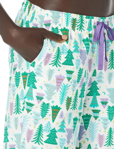 Vista 3 de Tienda Essentials Conjunto de pijama de franela de manga larga con botones frontales para mujer