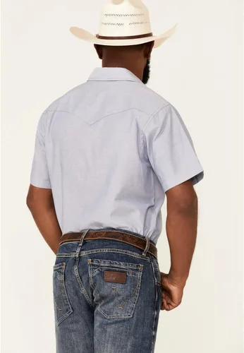 Vista 4 de Wrangler Camisa Denim de Manga Corta con Broche