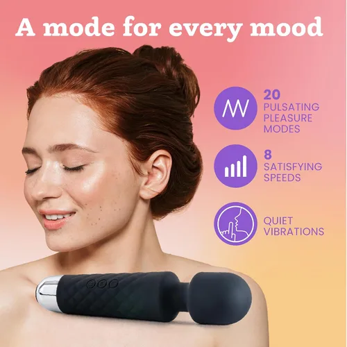 Vista 3 de Oliver James Vibrador de Varita para Mujeres - Vibrador Dildo de Juguete para Adultos Silencioso con 20 Patrones y 8 Velocidades Batería de 6