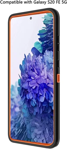 Vista 4 de Funda para Galaxy S20 FE 5G, Funda para Samsung S20 FE, Funda Resistente con Protector de Pantalla para Mujeres y Hombres, Funda Resistente a Golpes