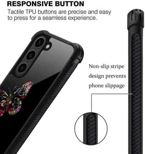 Vista 4 de ZHEGAILIAN Funda para Samsung Galaxy S23 Plus, protección de grado militar, esquinas a prueba de golpes, funda antiarañazos para Samsung Galaxy S23