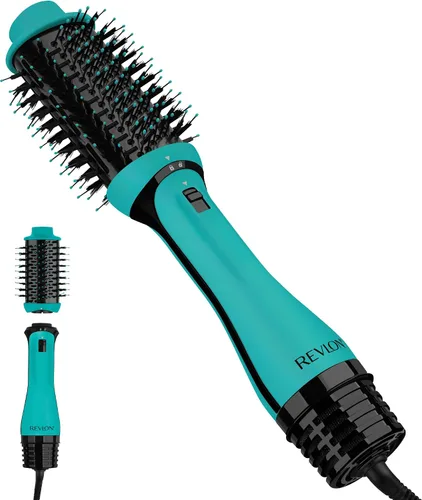 Vista 11 de Revlon-Cepillo de aire caliente para secador de cabello y voluminizador de un solo paso, negro (el embalaje puede variar)