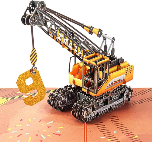 Vista 9 de Liif Tarjeta de cumpleaños emergente 3D para niño de 5 años, sobre incluido