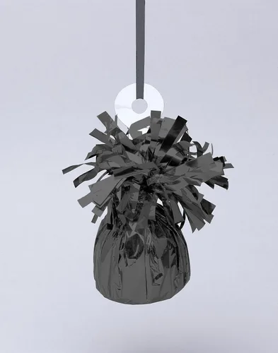 Vista 2 de Globo de aluminio negro de peso (4.5 x 2.25 pulgadas), 1 unidad, adorable fiesta esencial para fiestas y eventos