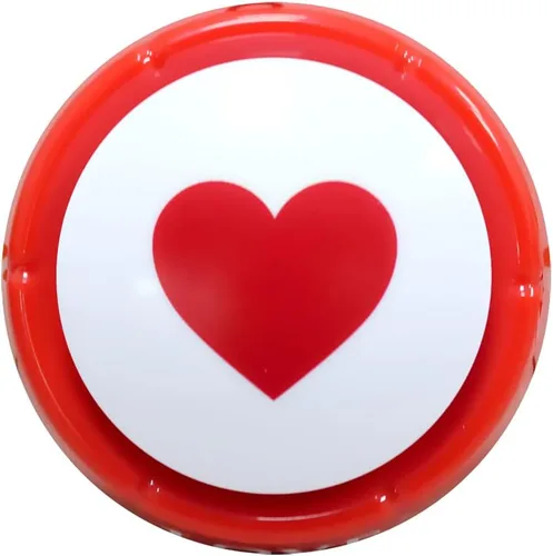 Vista 3 de Talkie Toys Products Botón de amor - Botón parlante reproduce 10 refranes de amor