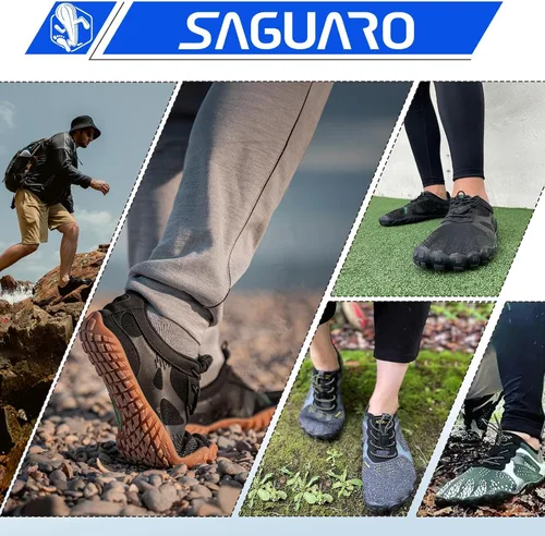 Vista 7 de SAGUARO Zapatos minimalistas para hombre y mujer, con puntera ancha, sin caída, para entrenamiento cruzado al aire libre