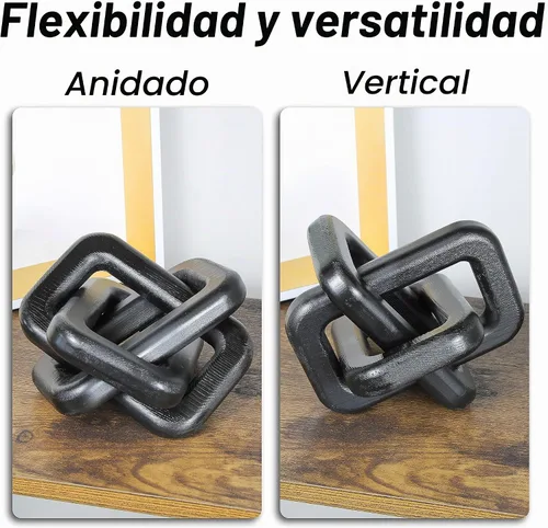 Vista 3 de Decoración de nudo de madera para el hogar, decoración de eslabones de madera hecha a mano para sala de estar, granja, entrada, estante, mesa