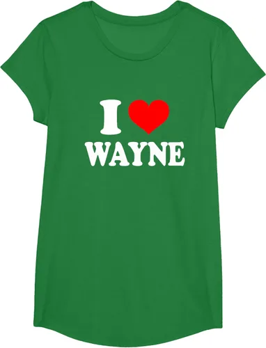 Vista 74 de Wayne - Camiseta I Heart Wayne - I Love Wayne, Negro, S