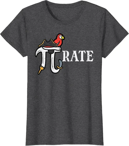 Vista 83 de Pirate Pi Funny Math Pie Halloween Disfraz Maestro Hombres Mujeres Camiseta Asphalt Grey