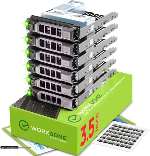 Vista 11 de WORKDONE - Bandeja para disco duro de 3,5 pulgadas, KG1CH con adaptador SSD HDD de 2,5 pulgadas 9W8C4 Only for bigger 4.2" Wide Hot-Swap Bay, fits