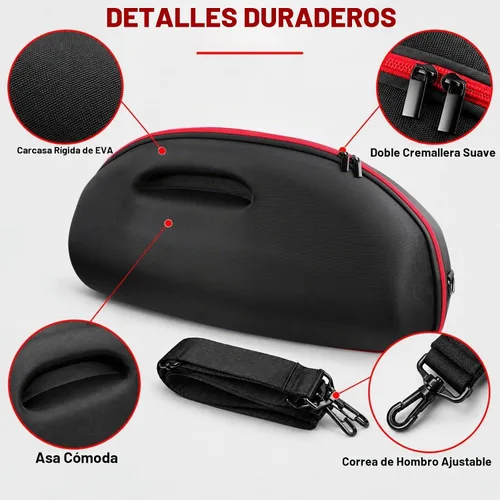 Vista 4 de COMECASE Estuche rígido de viaje para JBL Boombox 3/2 - Potente altavoz Bluetooth Boombox impermeable (solo caja)