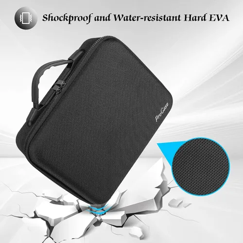 Vista 5 de ProCase Estuche de transporte para DJI Mini 2 DJI Mini 2 Fly More Combo y accesorios, estuche de viaje de almacenamiento duro a prueba de golpes