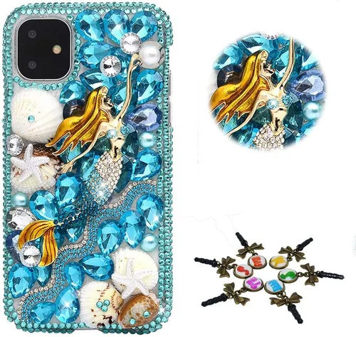Vista 59 de Sparkle - Funda para teléfono compatible con Samsung Galaxy Z Flip 2 5G, elegante, hecha a mano con diamantes de imitación, diseño de ballet, niña
