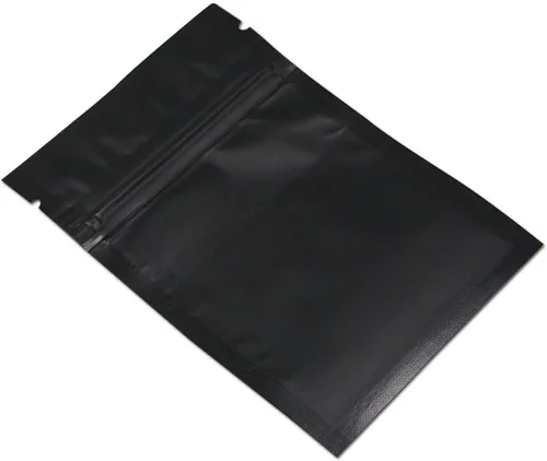 Vista 5 de FERENLI 100 unidades de bolsas planas con cierre de cremallera y auto-sellado para embalaje de papel de aluminio, bolsa de almacenamiento de café