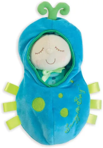 Vista 6 de Manhattan Toy Peluche de muñeca bebé con acogedor saco de dormir, Hunny Bunny