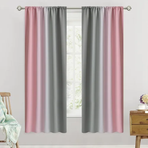 Vista 87 de SimpleHome Cortinas Pequeñas Negras Impermeables con Bolsillo para Barra Suave para Cocina, Cortinas Impermeables con Bolsillo para Barra