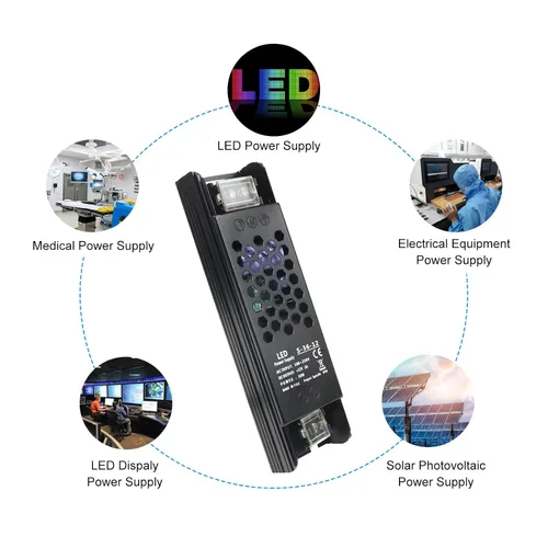 Vista 6 de Fuente de alimentación conmutada regulada universal de 12 V 3 A 36 W, convertidor de 100-250 V CA a 12 V CC, controlador LED, transformador