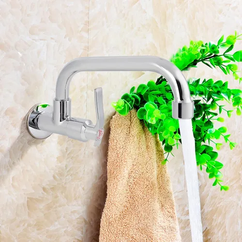Vista 6 de Grifo de cocina de montaje en pared, grifo de cocina extraíble G12 pulgadas, grifo de agua fría, grifo de fregadero de lavabo de lavado individual