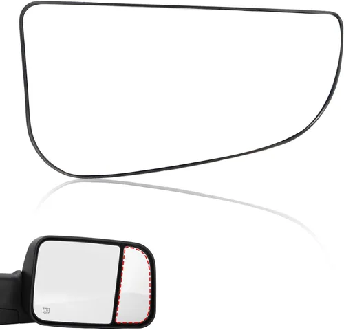 Vista 9 de Espejo lateral térmico de reemplazo con cristal izquierdo para conductor compatible con Dodge Ram 1500 2500 3500 2009 2010 2011 2012 2013 2014 2015