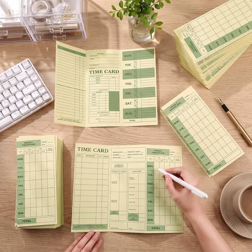 Vista 6 de Tarjeta de tiempo semanal de 250 unidades para empleados