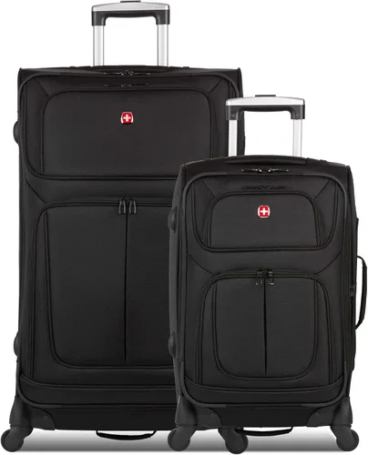 Vista 18 de SwissGear - Equipaje suave expandible Sion con ruedas, Negro