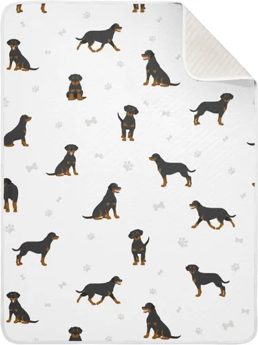 Vista 9 de Manta de envoltura para ejercicios de Doberman de algodón para bebés, manta de recepción, manta suave y ligera para envolver para cuna, cochecito