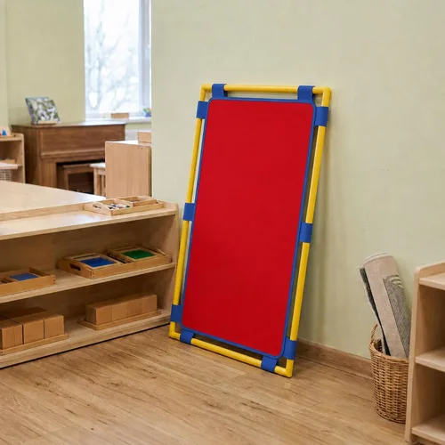 Vista 11 de Children's Factory Panel de Juego de Pantalla Grande, Divisor de Habitación para Niños, Pantalla de Privacidad para Aula, Almendra