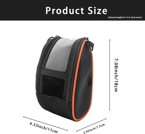 Vista 9 de Para Zebra QLN220 & ZQ610 Estuche de transporte portátil para impresora térmica con correa para el hombro Naranja