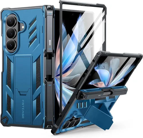 Vista 25 de FNTCASE for Galaxy Z Fold 8 Ultra Case, Z Fold 7 Case with Pen Holder Black
