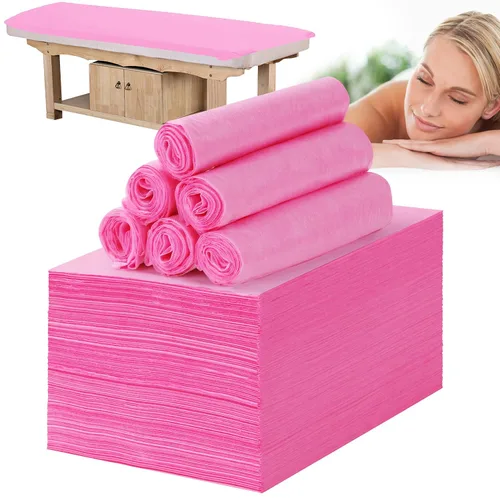 Vista 14 de Sábanas desechables para mesa de masaje, 50 piezas de 31 x 71 pulgadas, impermeables, tela suave no tejida, para mesa de masaje, cubierta de cama