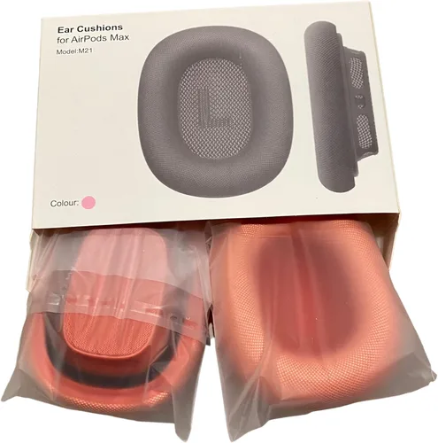 Vista 6 de Fundas de repuesto para almohadillas para Airpod Max, 1 par, malla de tela textil duradera con conexión magnética (negro)