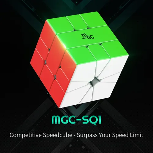 Vista 2 de YJ MGC Square 1 Cubo magnético de velocidad SQ-1 Cubo