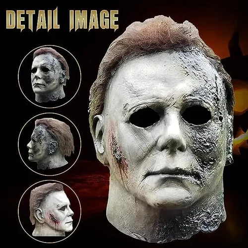 Vista 4 de Beita Máscara de Michael de Halloween, máscara de cicatriz de terror de Halloween