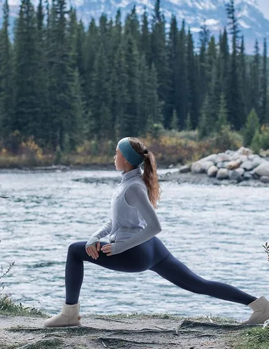 Vista 4 de CAROVIA Leggings con forro polar para mujer con bolsillos mallas de invierno para entrenamiento cintura alta pantalones de yoga de 25 pulgadas