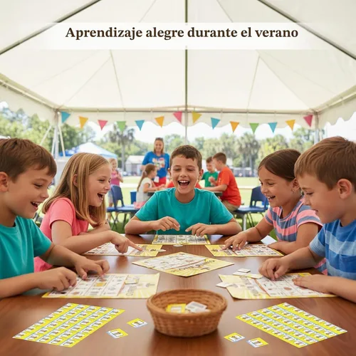 Vista 4 de FLYAB Juego de bingo bíblico para niños y adultos, tarjetas de bingo Amarillo