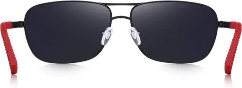Vista 5 de Gafas de sol polarizadas HD para hombre, gafas de sol cuadradas clásicas