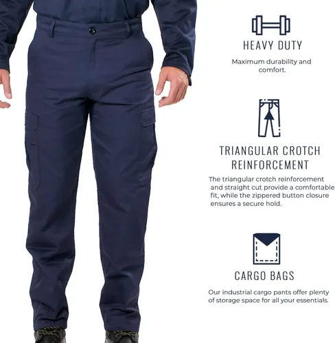 Vista 7 de Lazzar Pantalones cargo tácticos industriales para hombre
