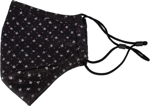 Vista 2 de WITHMOONS Cara Algodón Bandana Floral Filtro Bolsillo Múltiples Capas DN1036