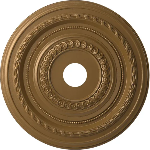 Vista 25 de Ekena Millwork CMP10CO Cole Medallón de techo de PVC termoformado (se adapta a toldos de hasta 4 1/4"), 10 "OD x 3 1/2" ID x 3/4" P