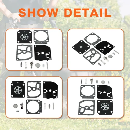 Vista 5 de Para Stihl FS85 FS80R FS85R FS85R FS85T FS85RX recortadora, kit de reparación de carburador, para Zama C1Q-S70A C1Q-S150 C1Q-S153 C1Q-S160 C1Q-S165