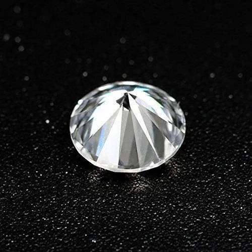 Vista 4 de VVS2 Clarity Moissanite Diamond Egl Certificado Auténtico Moissanita Suelta Blanca Redondo Corte Brillante Moissanita