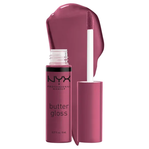 Vista 47 de NYX MAQUILLAJE PROFESIONAL Brillo de mantequilla, brillo de labios no pegajoso, - Eclair (rosa)