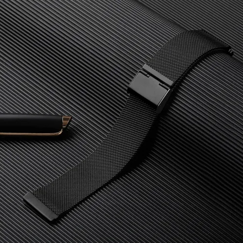 Vista 7 de Maledan Correa de metal compatible con Fitbit Versa 2 correas para hombres y mujeres, accesorios de repuesto de malla de acero inoxidable ajustable