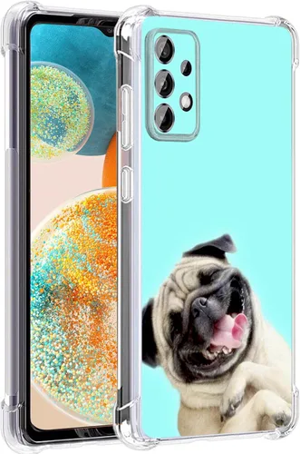 Vista 13 de Funda para Galaxy A23 5G, diseño de flores de mariposa azul, protección contra caídas, a prueba de golpes, carcasa protectora de cuerpo completo