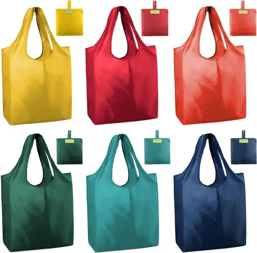 Vista 22 de Bolsas de la compra de animales reutilizables plegables bolsas de comestibles