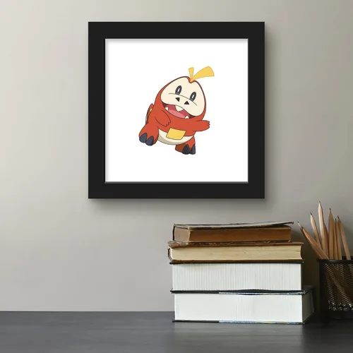 Vista 4 de Trends International Gallery Pops Pokémon - Póster de pared de Fuecoco, 12.00 x 12.00 pulgadas, versión de marco negro
