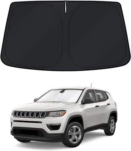 Vista 76 de KUST Parasol para parabrisas para BMW X1 F48 2016, 2017, 2018, 2019, 2020, 2021, 2022, accesorios de ajuste personalizado, parasol plegable